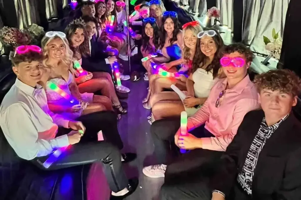 Prom Party Buses for Dallas Schools