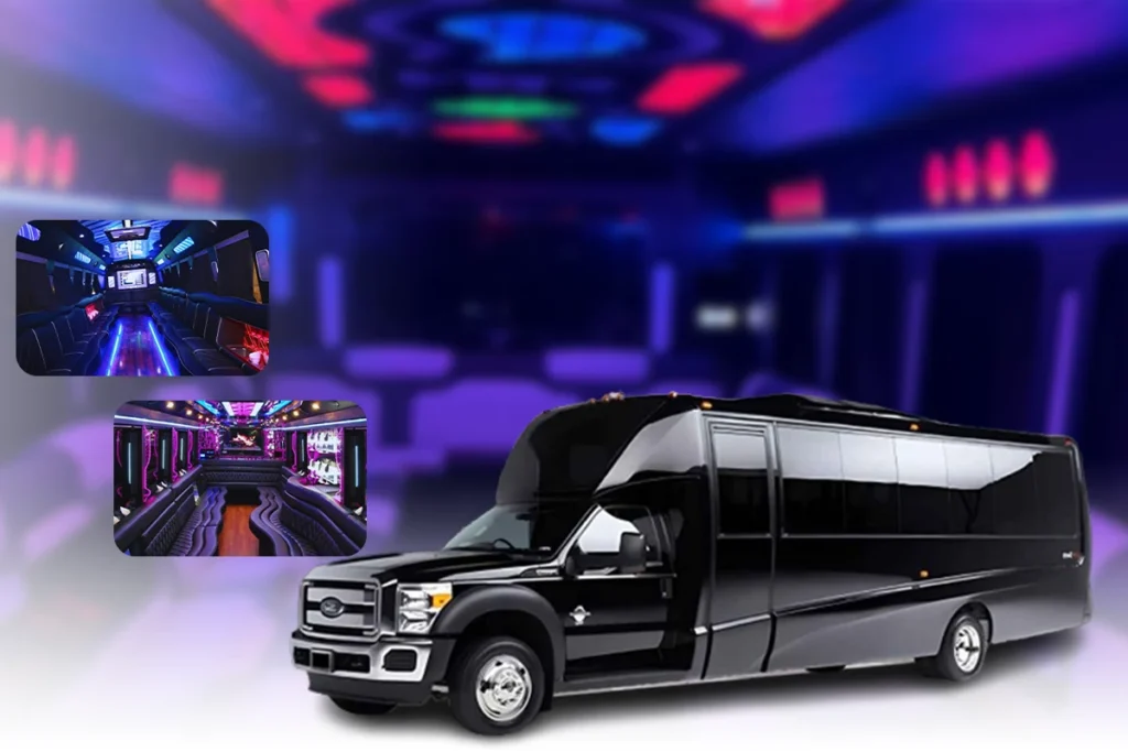 Premium Amenities on Houston Party Bus Rentals