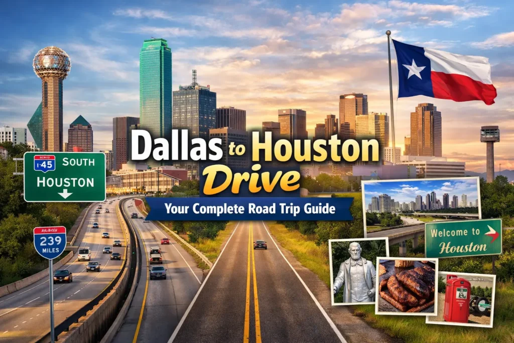 Dallas to Houston Drive Guide- Distance, Time & Best Routes