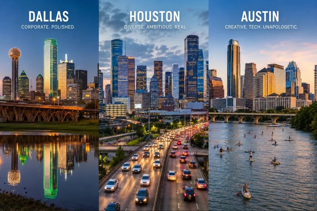 Dallas vs Houston vs Austin