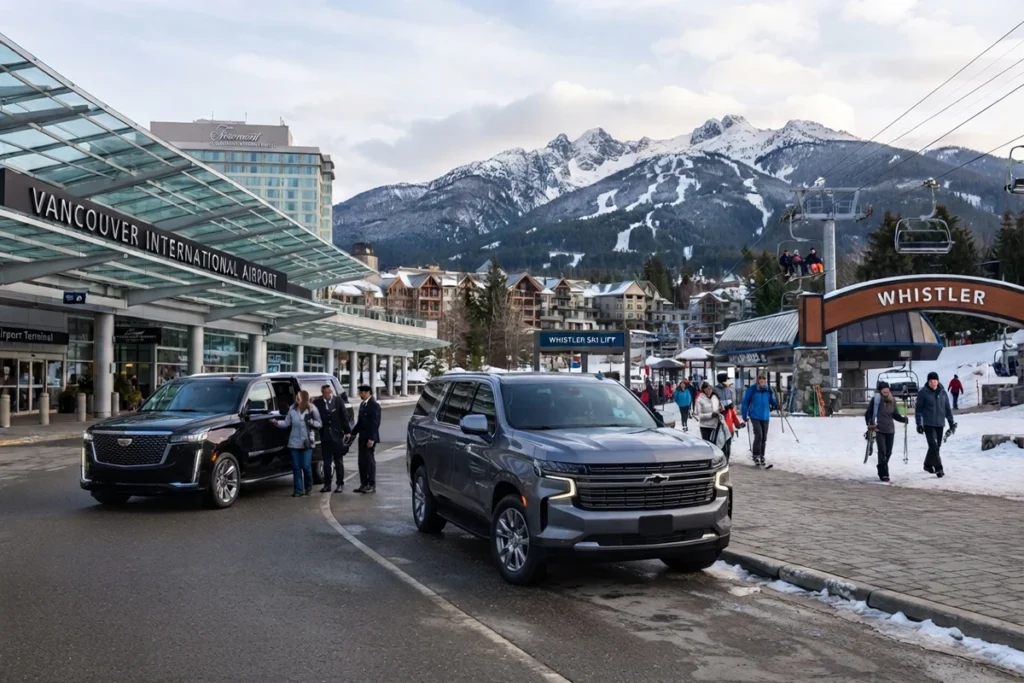 Limo From Vancouver Airport to Whistler — Terminal to Ski Lift
